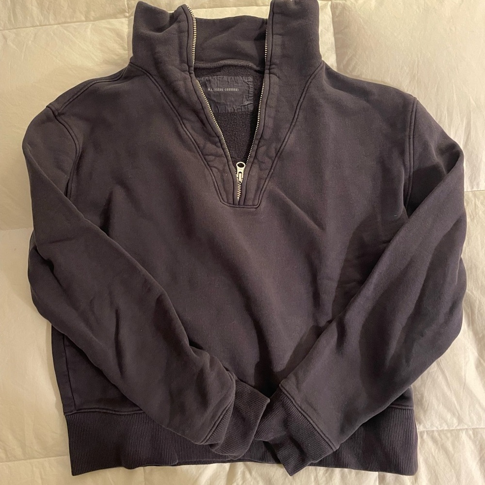 Nili Lotan Bentley Quarter Zip Sweatshirt size XS